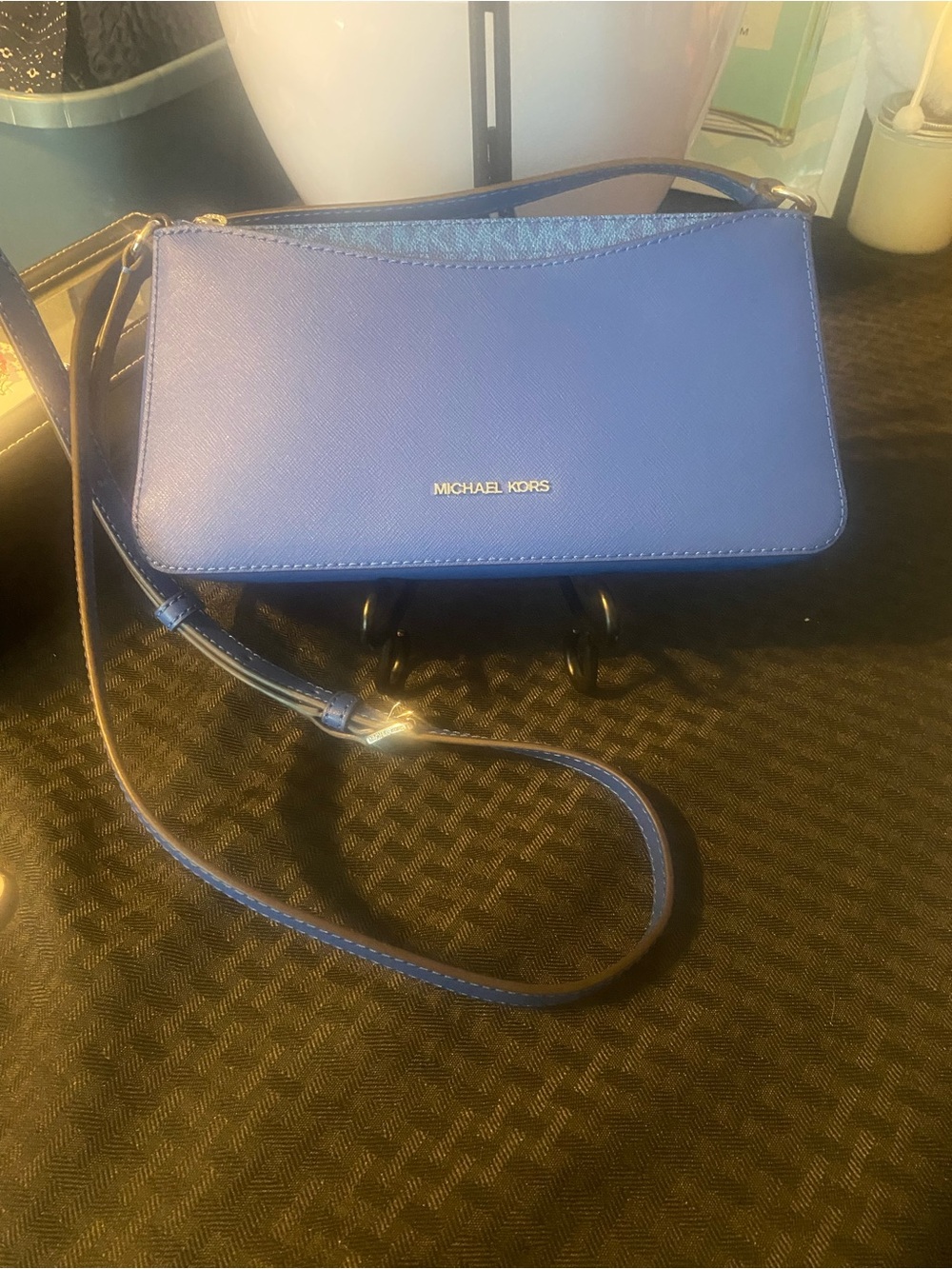 Michael Kors Cobalt Blue Saffiano Crossbody Bag
